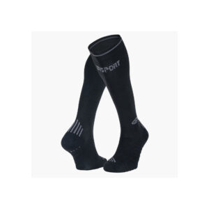 CHAUSSETTE RUN COMPRESSION NOIR/GRIS