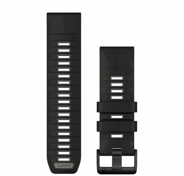 BRACELETS DE MONTRE QUICKFIT® 26, SILICONE NOIR