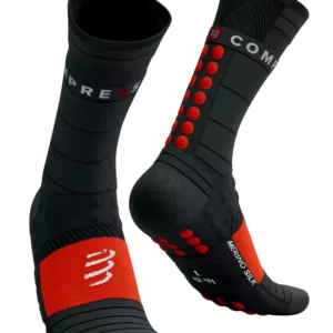 PRO RACING SOCKS WINTER RUN BLACK/HIGH RISK